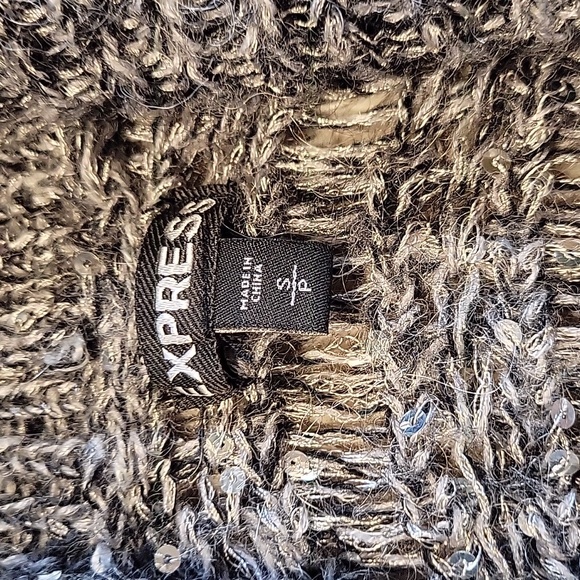 🤍Express Charcoal Knit Women's Cardigan Sx Small - Picture 2 of 3